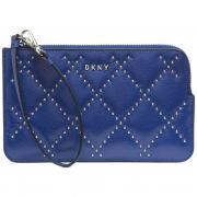 Women NWT DKNY Sofia Organizer Leather Wristlet Removable Strap 2 colors B4HP