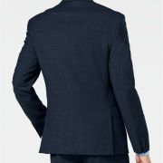 Bar III Men's Slim-Fit Stretch Blue Flannel Suit Jacket Size 40L MSRP $425.