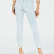 M1858 Kristen Frayed-Hem Skinny Ankle Jeans size 14(W-32) actual waist 30 inches