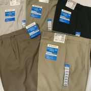 Men's Haggar Cool 18 PRO Classic Fit No Iron Comfort 4 way Stretch Pleated Pants