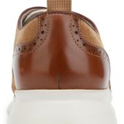 Men's Kenneth Cole Trent Wingtip Flex Oxfords Dress Shoes Taupe MSRP $189 B4HP