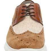 Men's Kenneth Cole Trent Wingtip Flex Oxfords Dress Shoes Taupe MSRP $189 B4HP