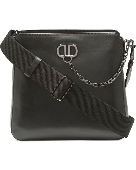NWT-DKNY-Linton-Chain-Accented-Genuine-Leather-Womens-Messenger-Purse-B4HP-114604358476
