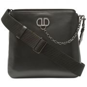 NWT DKNY Linton Chain Accented Genuine Leather Women's Messenger Purse B4HP