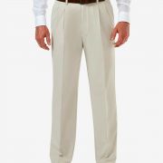 Men's Haggar Cool 18 PRO Classic Fit No Iron Comfort 4 way Stretch Pleated Pants