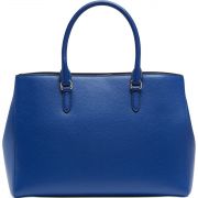 Women NWT DKNY Whitney East West Logo N Solid Large leather Tote Blue B4HP $268