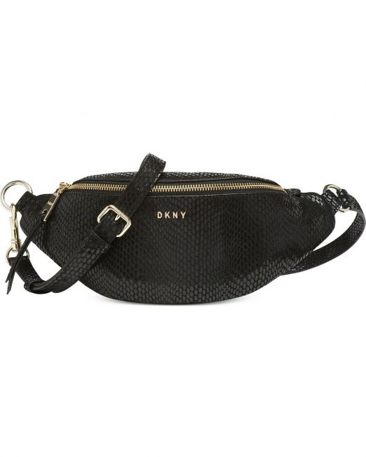 DKNY-Sally-Snake-Skin-Embossed-Leather-Belt-Bag-Fanny-Pack-Crossbody-228-B4HP-114604408217