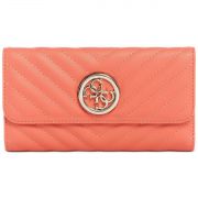 GUESS Blakely Clutch Wallet Color Coral B4HP