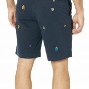 Mens Polo Ralph Lauren Classic Fit 9" Navy Chino Rugby Embroidered Shorts B4HP