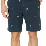 Mens-Polo-Ralph-Lauren-Classic-Fit-9-Navy-Chino-Rugby-Embroidered-Shorts-B4HP-114564024947