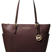 Michael Kors Jet Set Large Crossgrain Leather Tote B4HP