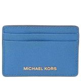 Michael-Kors-Womens-Card-Holder-Wallet-Vintage-Blue-Leather-XS-New-B4HP-114604657507