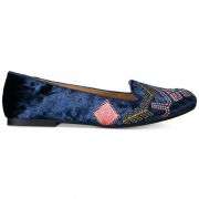 Women Style & Co Alyson Slip-On Loafer Flats velvet Blue size 6M