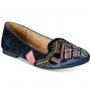 Women Style & Co Alyson Slip-On Loafer Flats velvet Blue size 6M