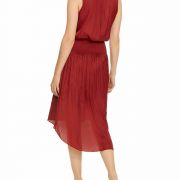 HALSTON Women's Sleeveless Round Neck Dress W/Keyhole MSRP $325