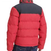 Men's Levi's Arctic Stand Collar Logo Quilted ColorBlock Puffer Jacket B4HP
