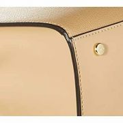 NWT Calvin Klein Iris Top Handle Satchel Handbag Crossbody Strap ,Rye Tan B4HP