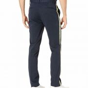 Calvin Klein Contrast Stripe Trousers Slim Fit Coupe Ajustee Navy MSRP $79.50