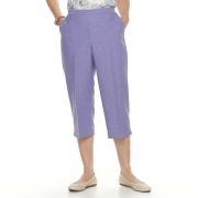 Clearence Women's Alfred Dunner Studio Pull-On Capri Pants 2 colors Fast Ship
