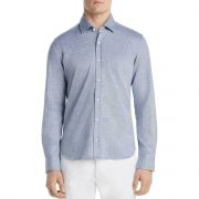 Dylan Gray Mens Blue Cotton Long Sleeve Pique Button-Down Shirt S MSRP $128 B4HP