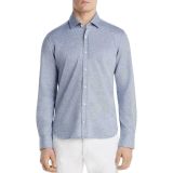 Dylan-Gray-Mens-Blue-Cotton-Long-Sleeve-Pique-Button-Down-Shirt-S-MSRP-128-B4HP-114512851699