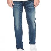 Levis Men's 505 Regular-Fit Straight leg Jeans sits at waist Stretch/No Stretch