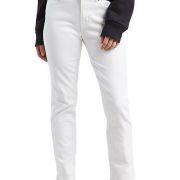 Levi’s women Classic Straight Fit Mid Rise Pure White Jeans 32 x 30